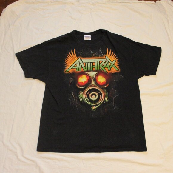 Anthrax Danger Mosh Area Shirt - XL - Heavy Metal Rock Black Graphic Tee - Picture 2 of 5